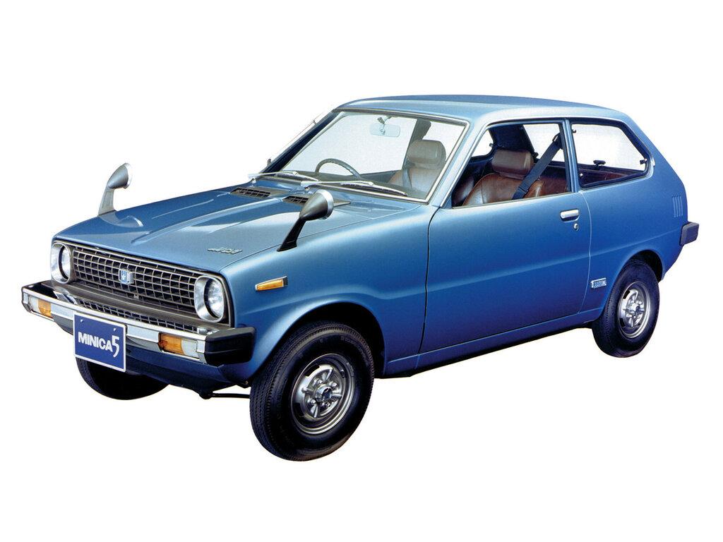Mitsubishi Minica (A104A) 3 поколение, рестайлинг, хэтчбек 3 дв. (04.1976 - 06.1977)